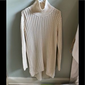 Cream sweater tunic